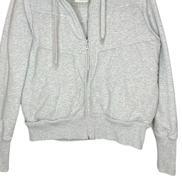 Old Navy Women’s Light Gray Full Zip-Up Hoodie Fleece Sweatshirt SZ XL - Picture 6 of 8